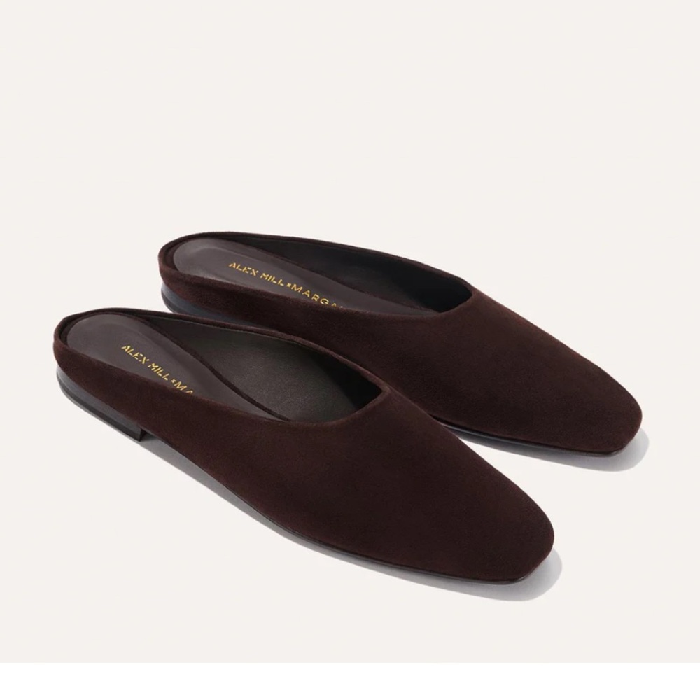 Alex Mill x Margaux The Clara shoes Espresso Suede